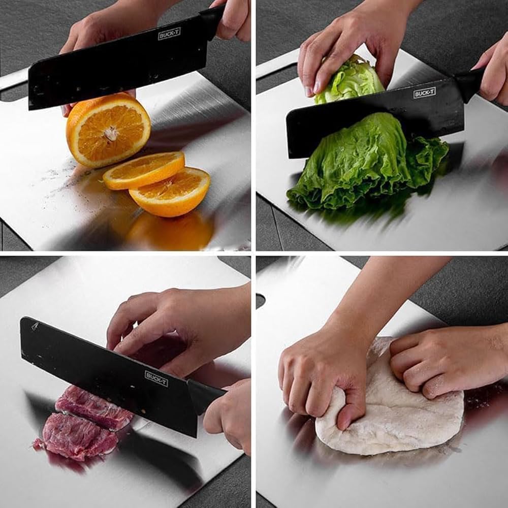 Stainless steel cutting board