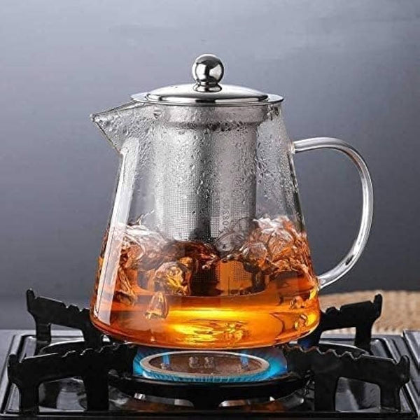 Borosilicate heat resistant glass kettle
