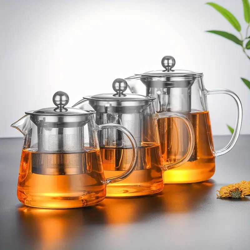 Borosilicate heat resistant glass kettle