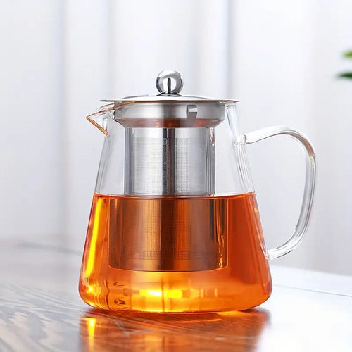 Borosilicate heat resistant glass kettle