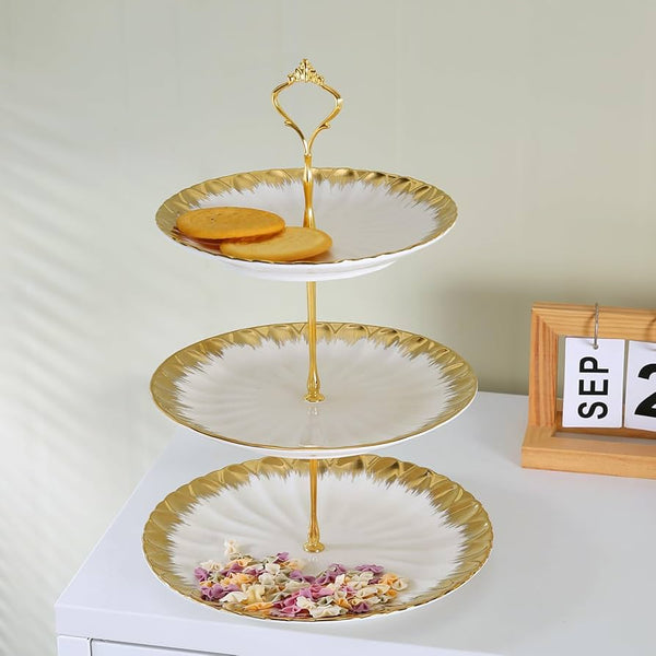 3-tier pastry serving platter