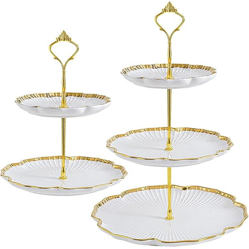 3-tier pastry serving platter