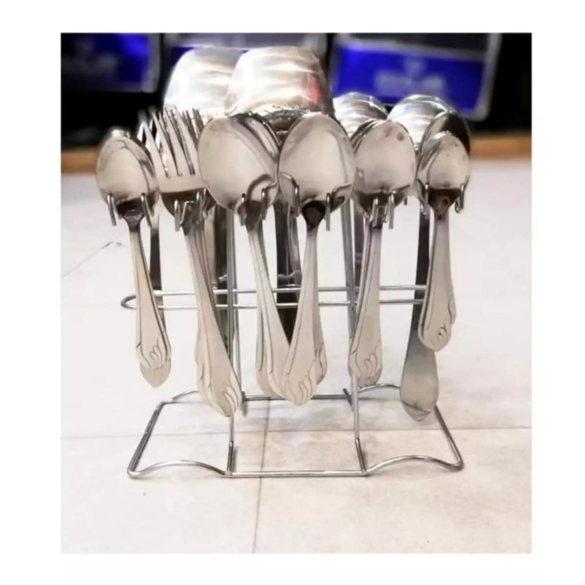 Spoon set with stand