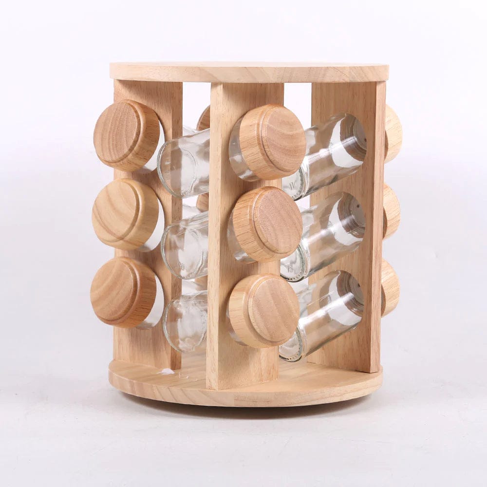 Wooden spice rack
